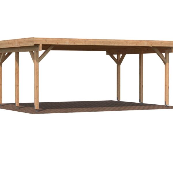 Carport aus Holz 6x5m pergola-line.ch - Carport aus Holz 6x5m