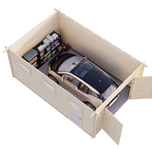 Einzelgarage "Ravenna" 360x550 cm pergola-line.ch - Einzelgarage "Ravenna" 360x550 cm