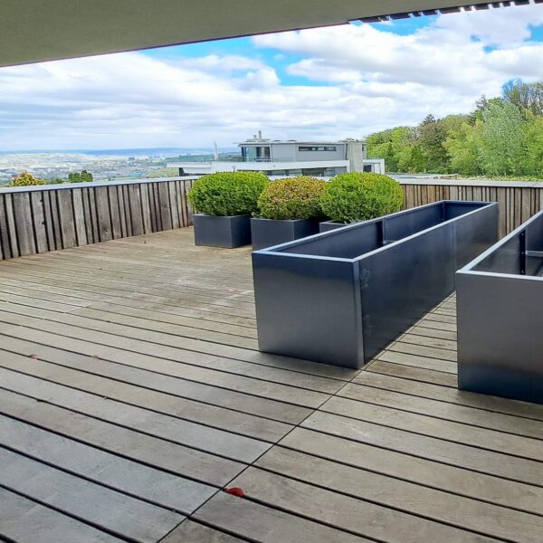 Hochbeet Metall in anthrazit (15 Grössen) pergola-line.ch - Hochbeet Metall in anthrazit (15 Grössen)