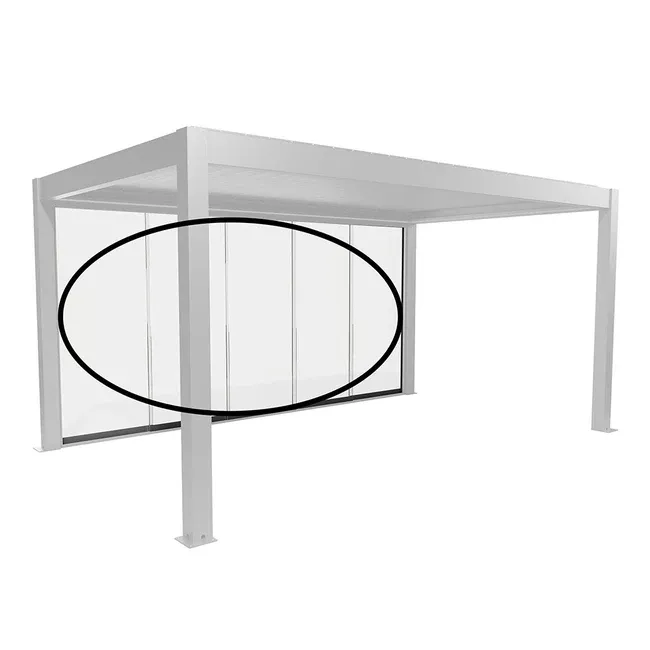 Glasschiebewand für Pergola "Klarglas" pergola-line.ch - Glasschiebewand für Pergola "Klarglas"